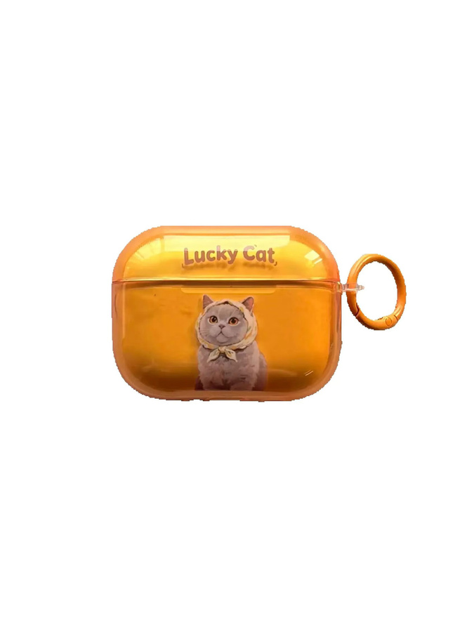 Transparente AirPods Pro Hülle mit Siamesisches Katzen-Design in Grün für Apple AirPods Pro 1, 2, 3 und 4 - Bild 2