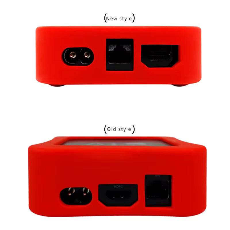 Silikon Schutzhülle für Apple TV 4K 2022 in Rot, Anti-Drop und Anti-Reibung - Bild 2