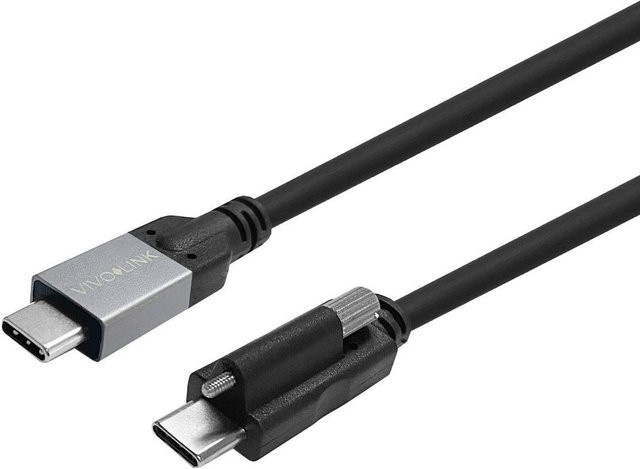 Vivolink USB-C auf USB-C Kabel in Schwarz, Länge: 2 m - Bild 1