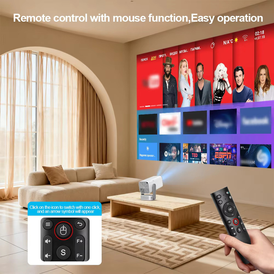 ThundeaL TD80 Pro 4K UHD Heimkino Projektor mit Android und WiFi in Weiß - Bild 3