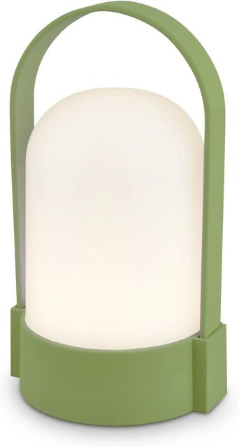 Brilo Akku-LED-Tischleuchte Lindgrün, dimmbar, IP44, Durchmesser: 8,5 cm, Höhe: 15,5 cm - Bild 1