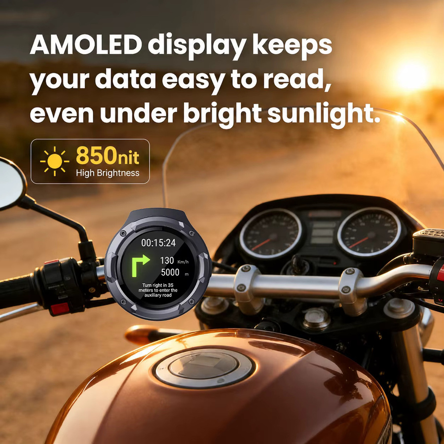 LBW Tragbarer wasserdichter GPS-Navigator für Motorrad und Fahrrad in Schwarz - Bild 4