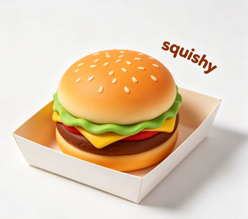 NeeDoh Heißer Burger Squish Blind Box, Elastisches Quetsch-Dekompressionsspielzeug - Bild 3