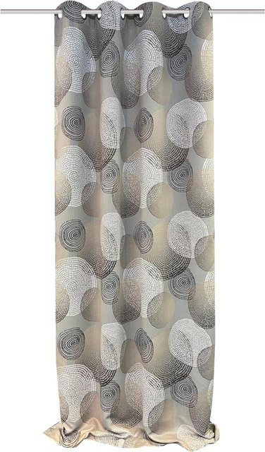 Verdunklungsschal Heine Home in Beige aus 100% Polyester mit Ösen - Bild 1