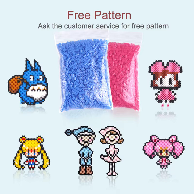 Yantjouet Mini Bügelperlen-Set Pixel Art, 168 Farben/Set - Bild 4