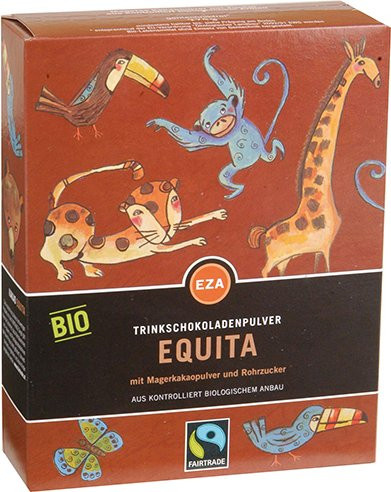 EZA Fairtrade Equita Bio-Trinkschokoladenpulver, 375 g - Bild 1