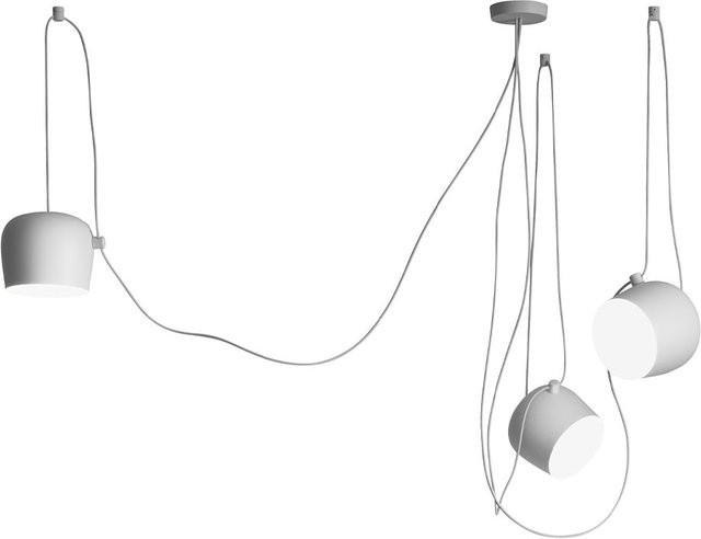 Flos Aim LED-Pendelleuchte 3er-Set in Weiß mit dimmbarer warmweißer LED (2700K) - Bild 1