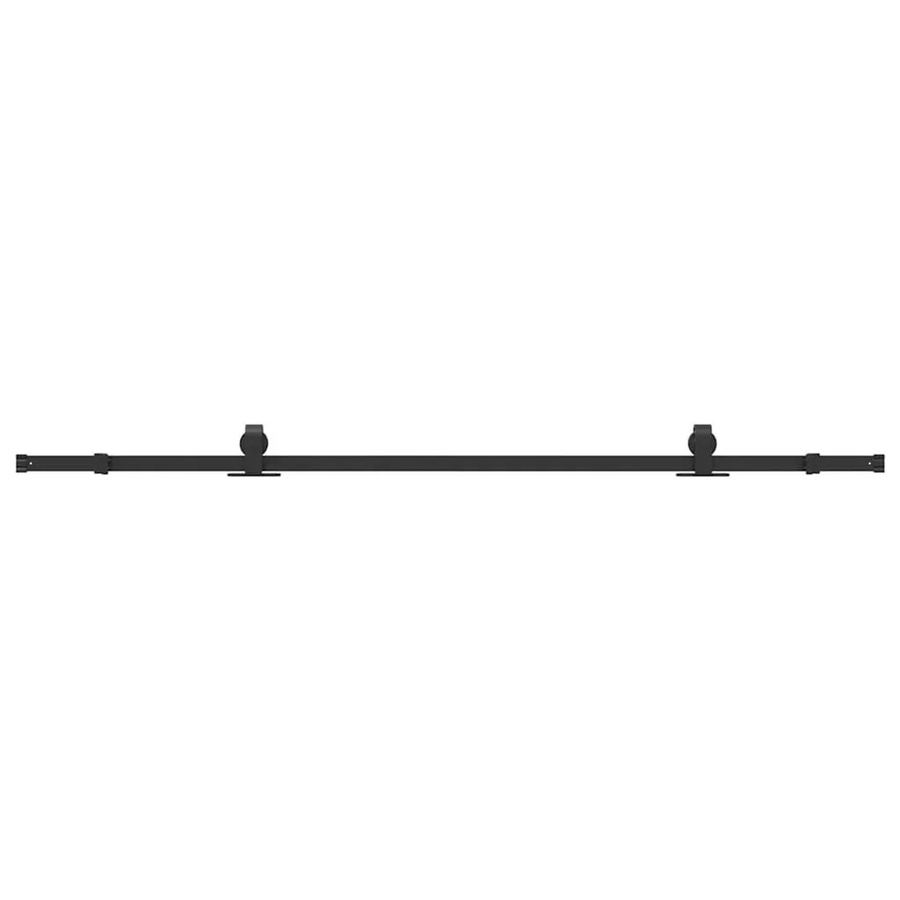 vidaXL Schiebetürbeschlag-Set aus Stahl in Schwarz Matt für 213 cm Türen - Bild 2