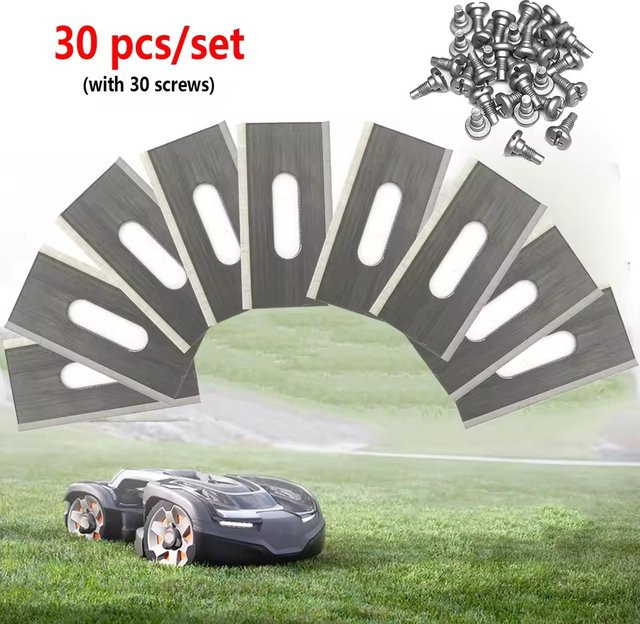 30 Stück Ersatzklingen in Silber passend für Husqvarna Automower 310, 420, 315X, 430X, 305 - Bild 1