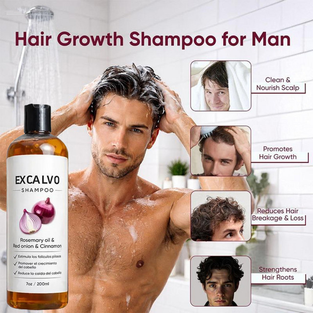 EXCALVO Zwiebel- & Rosmarinöl-Shampoo, 200 ml - Bild 1