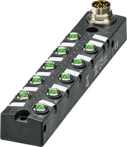 Phoenix Contact SACB-10/3-L-M16-M8 HD 1197585 Sensor-Aktor-Box M8-Verteiler mit Metallgewinde in Schwarz - Bild 1