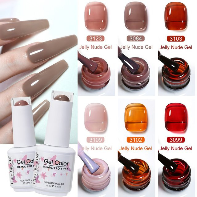 Clou Beaute Nagellack, Nude Pink Red, Glänzend, Unisex - Bild 1