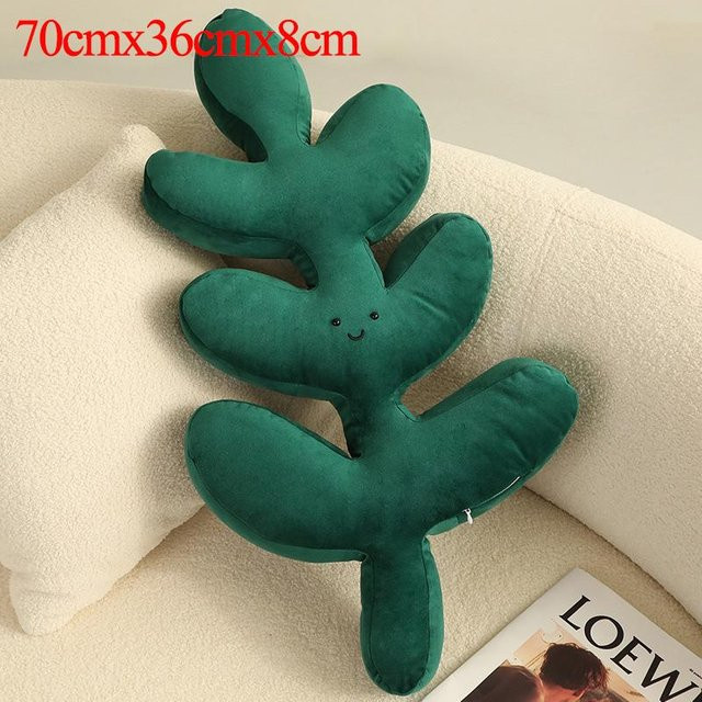 Yiran toy Ins Grünes Blatt Kissen, Plüschtier, ab 3 Jahre - Bild 1