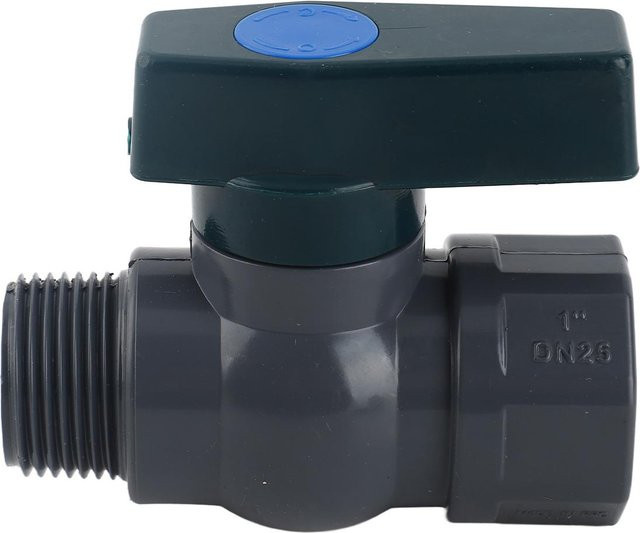 CosyHome PVC-Regentonnenhahn-Set in Schwarz mit 1 Zoll Anschluss für die einfache Installation an deinem Gartenwasserfass - Bild 1