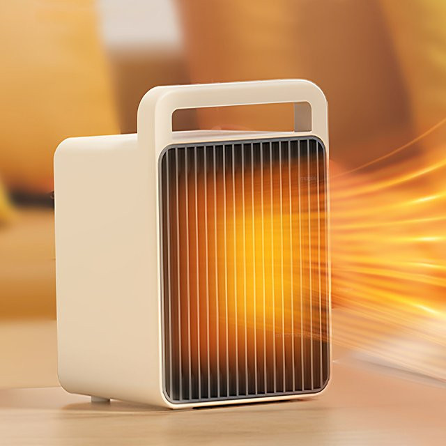 NOCCLILI Mini-Elektroheizung mit 600 W PTC-Keramik-Technik in Weiß - Bild 1