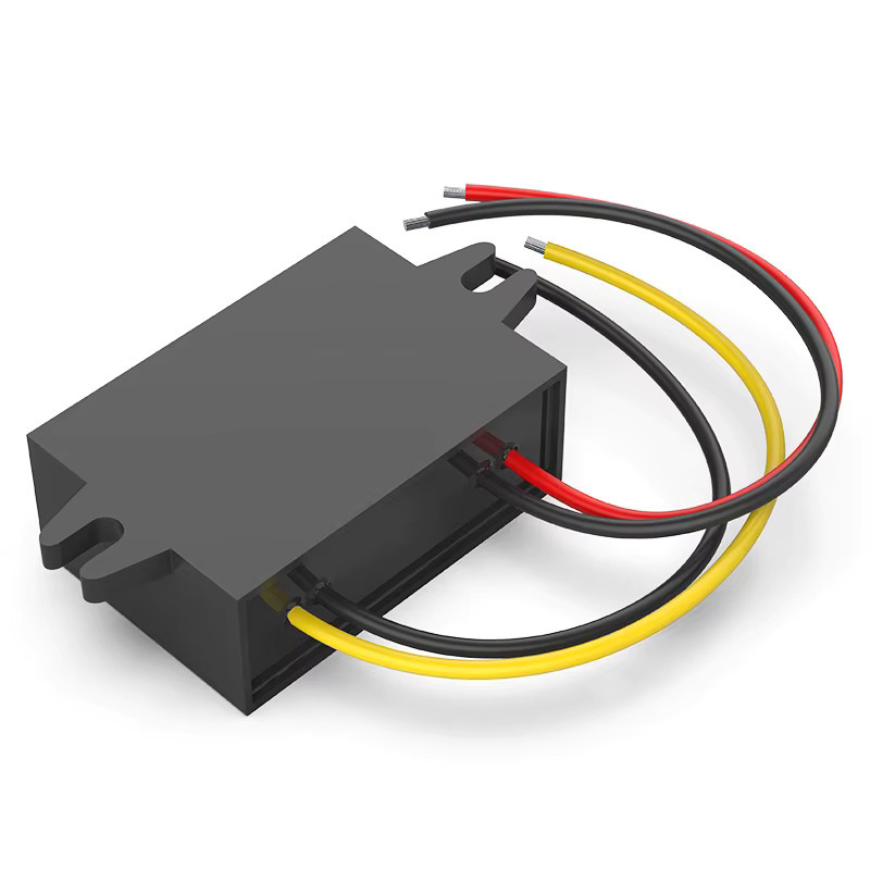 UENPO DC-DC-Spannungsregler 24V zu 24V Onboard-Modul wasserdicht, Farbe: Schwarz - Bild 2
