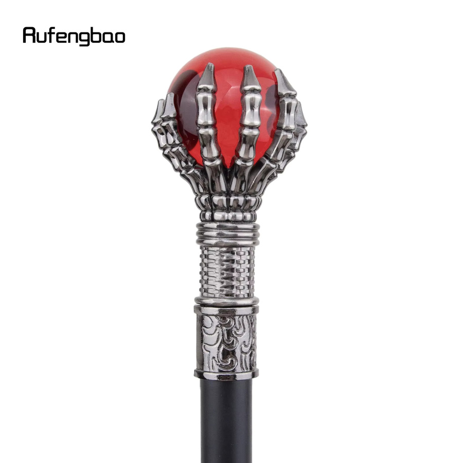 Rufengbao Gehstockknopf, Rote Glaskugel, Steampunk, Herren, 93cm - Bild 2