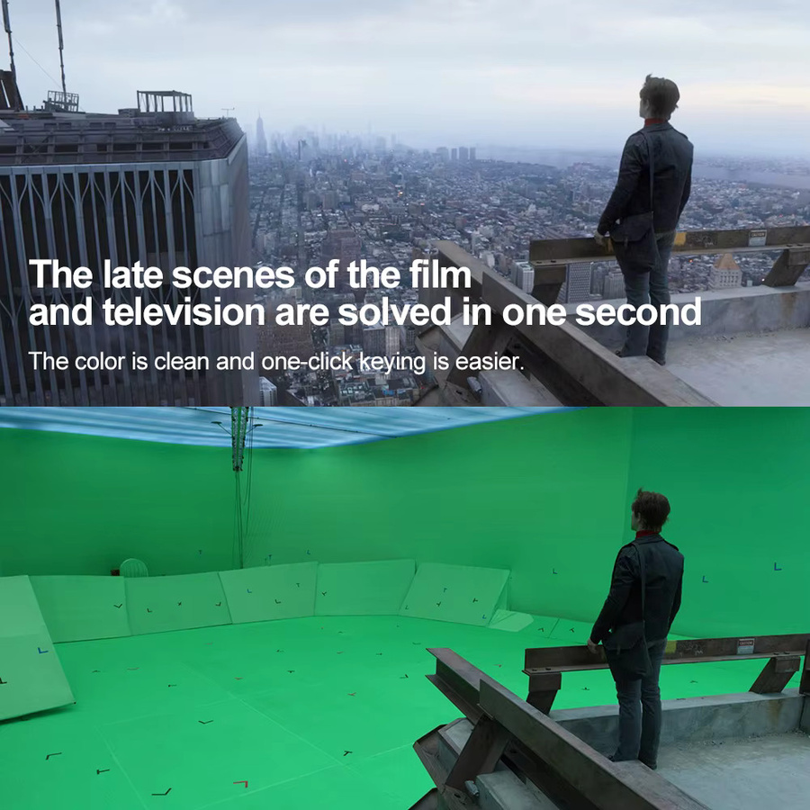 LEJIADA Professioneller Greenscreen für Live-Streaming in Grün als Ganzkörper-Hintergrund - Bild 4