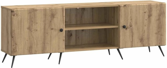 vidaXL TV-Schrank Artisan-Eiche in Braun im Vintage-Look, B/T/H: 150 x 31 x 50 cm - Bild 1