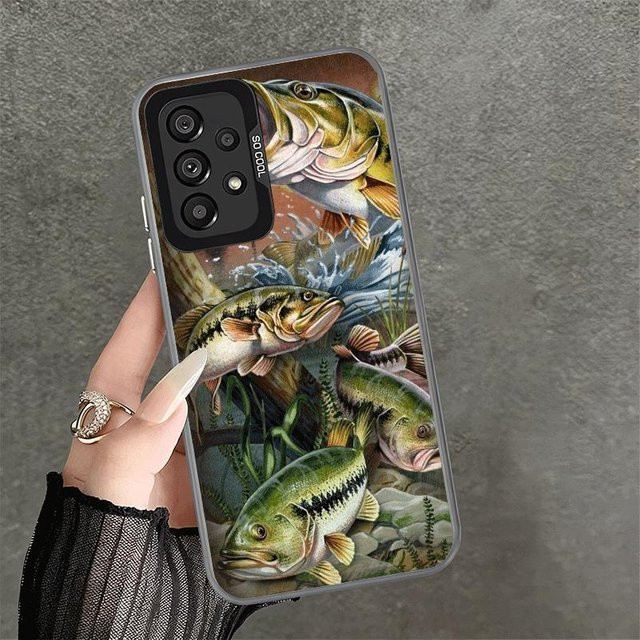 Stoßfeste Handyhülle mit Karpfenfisch-Angelruten-Design für Samsung Galaxy A17 A16 A15 A14 A37 A57 A36 A56 A26 A35 A55 A25 A34 A54 A24 A13 A23 A33 in Multicolor - Bild 1