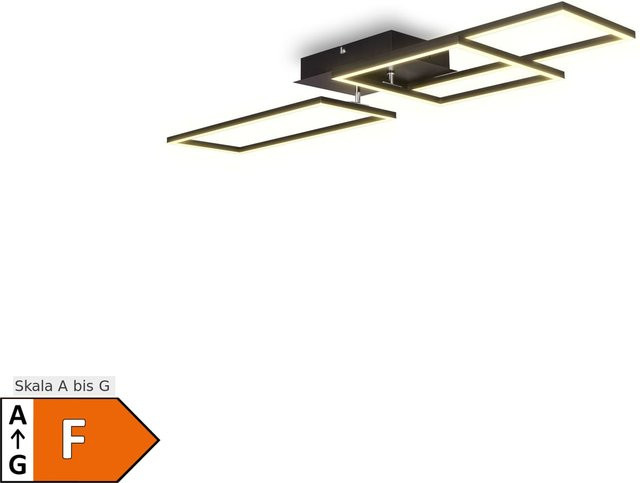 B.K.Licht CCT LED Wand- und Deckenleuchte in Schwarz mit Fernbedienung und Dimmfunktion, 40W - Bild 1