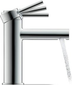 Duravit Waschtisch-Einhebelmischer M MinusFlow Circle in Chrom, Ausladung: 11,7 cm - Bild 1