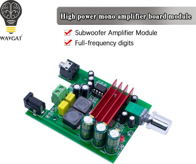 WAVGAT TPA3116D2 Digitaler Mono Subwoofer Verstärker mit 100W Leistung - Bild 1
