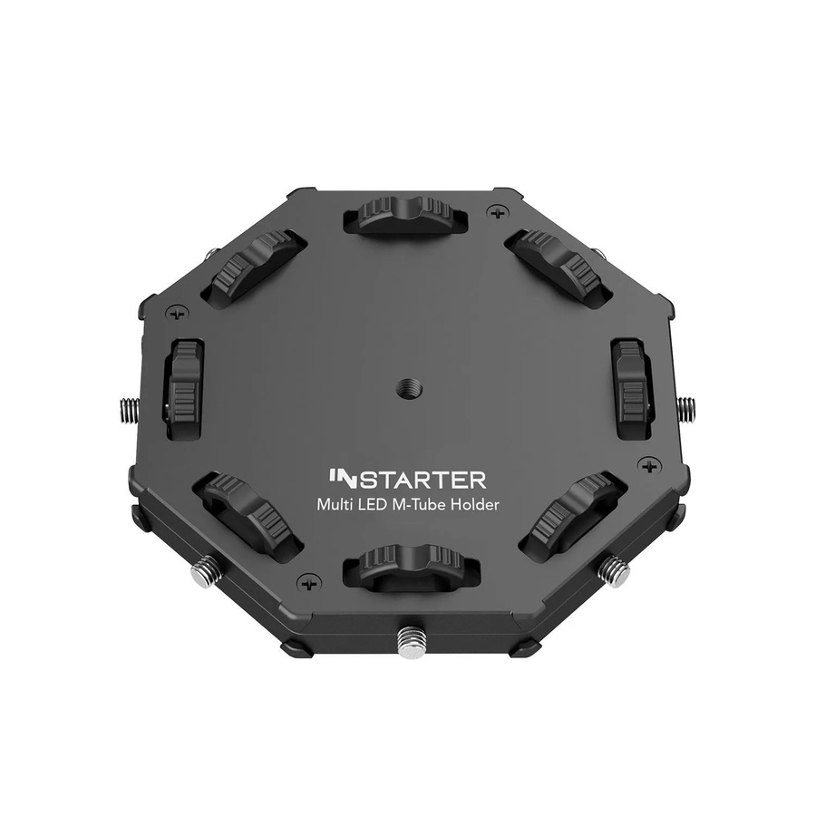 Instarter Multi LED M-Tube Holder Studiolicht Halterung aus Aluminium in Schwarz - Bild 2