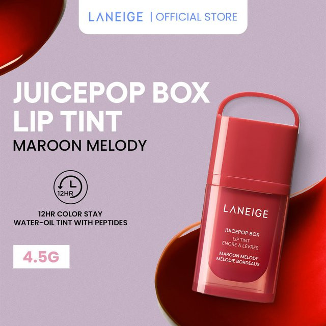LANEIGE Juicepop Box Lippen-Tönung Maroon Melody, glänzend, 4,5g - Bild 1
