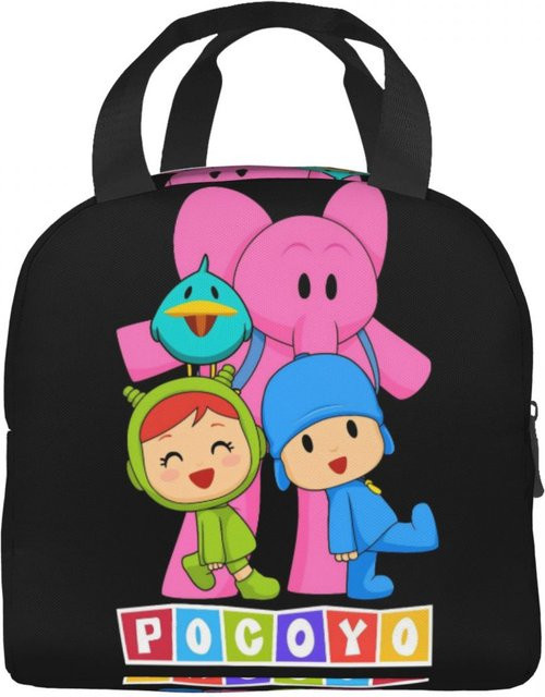 Isolierte Pocoyo Cartoon Lunchtasche von Fancy Style Studio in Schwarz - Bild 1