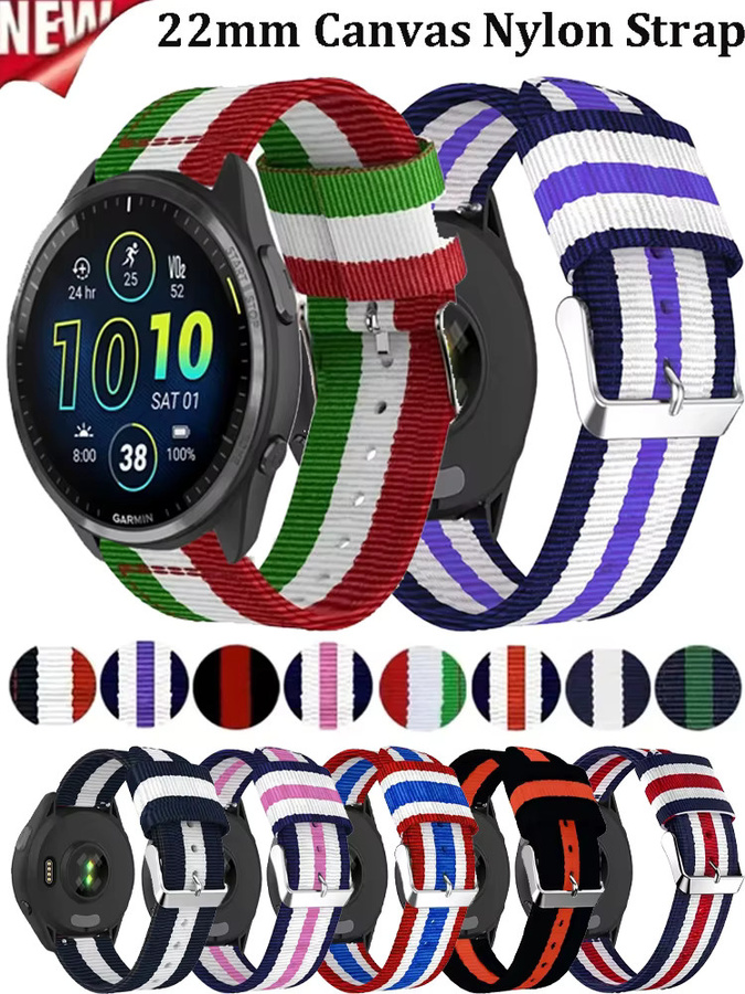 COROS Uhrenarmband Canvas-Nylon, 22 mm, Bunt, Unisex - Bild 6