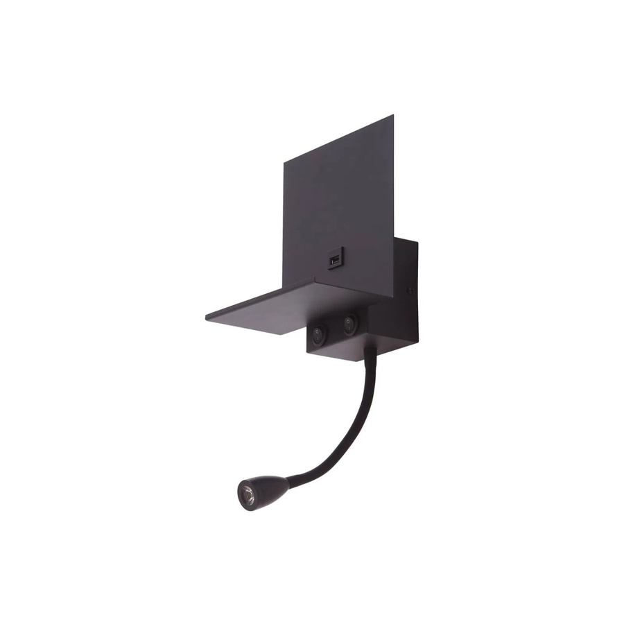 Lindby Wandleuchte Thoridmit Modern Schwarz aus Metall mit USB Anschluss und G9 Fassung - Bild 2