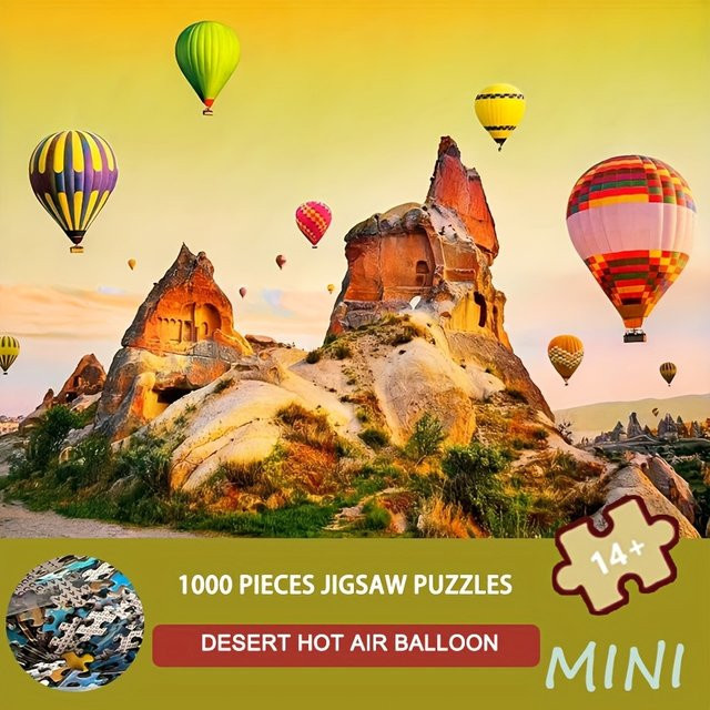 MaxRenard Wüsten-Heißluftballon-Puzzle, 1.000 Teile, ab 14 Jahren - Bild 1