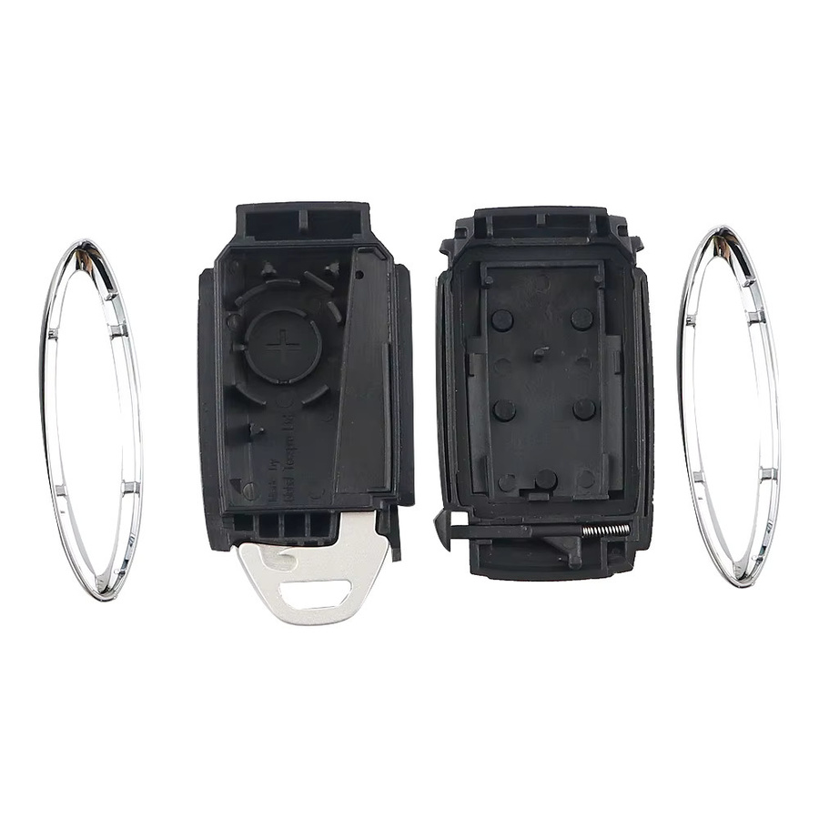 Yiqixin Smart Keyless Go Ersatzgehäuse für Jaguar XF XK XKR X-Type S-Type in Schwarz mit 5 Tasten - Bild 2