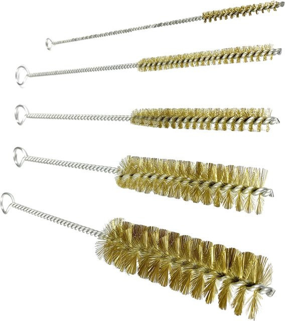 Homyl Messing-Rohrbürste in Gold, flexible Reinigungsbürste zum Entfernen von Rost und Polieren von Rohren und Flaschen - Bild 1