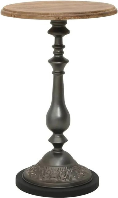 vidaXL Beistelltisch aus Tannenholz Massiv in Braun, rustikal und lackiert, B: 40 cm, H: 64 cm - Bild 1