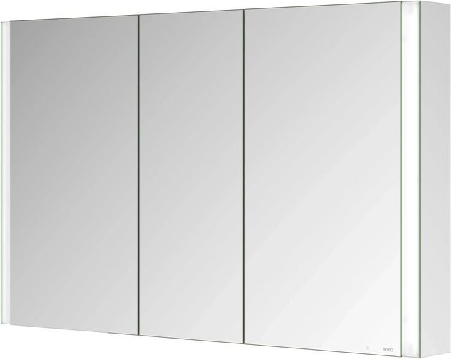 KEUCO Royal Diez Aufputz-LED-Spiegelschrank in Weiß und Silber mit 3 Türen, Breite: 120 cm - Bild 1