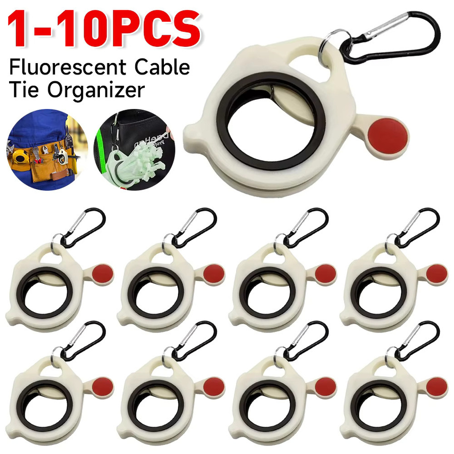 ANENG Kabelbinder Organizer Set in Weiß, 10 Stück zur praktischen Aufbewahrung und Ordnung von Kabelbindern - Bild 2