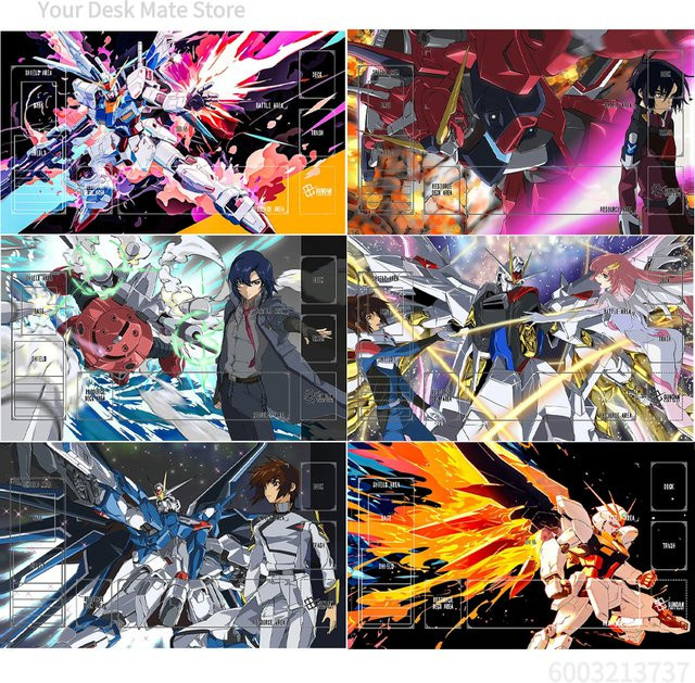 Bandai Gundam Einhorn Kartenmatte, Gummi, Bunt - Bild 1