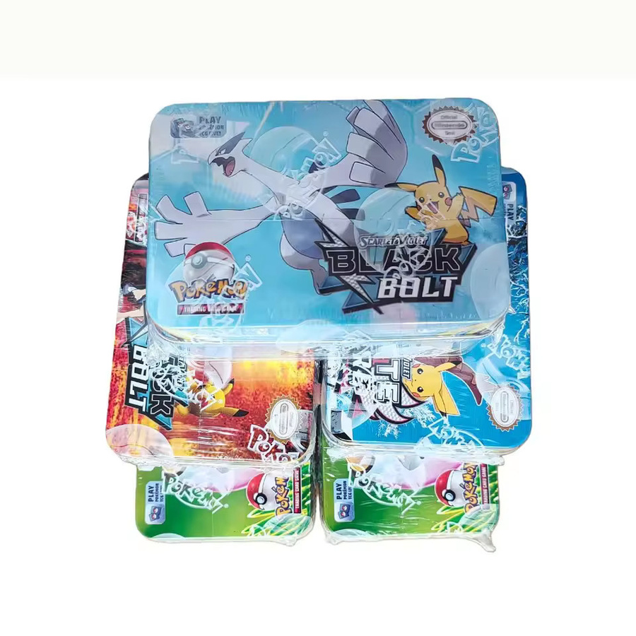 Bandai Pokémon Eisen-Metall-Box, Sammelkarten, Schwarz/Weiß, Bunt / Mehrfarbig - Bild 2