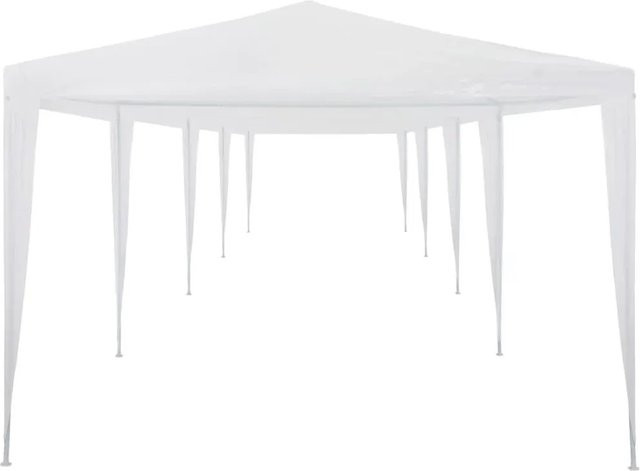 vidaXL Partyzelt aus PE in Weiß, B/T/H: 12 x 3 x 2,5 m - Bild 1
