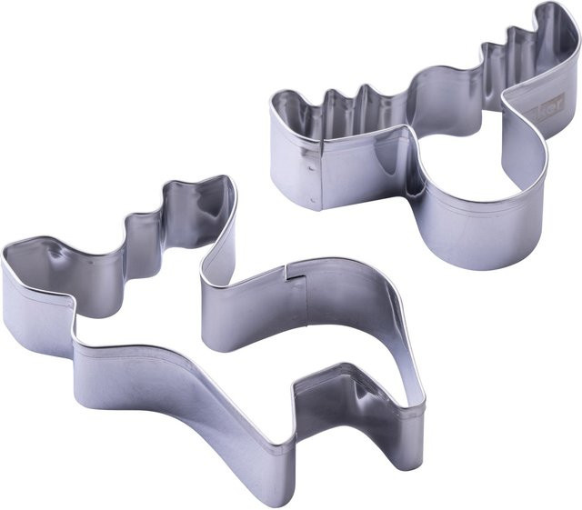Zenker Ausstecher-Set Elch und Elchkopf aus Edelstahl, Silber - Bild 1