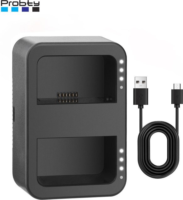 Probty WB37 Akku-Ladestation mit USB-C und PD65W Schnellladung, Akkuanalysator in Schwarz, kompatibel mit T40, T30, T20P, T6 und T10 - Bild 1
