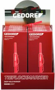 Gedore red Tieflochmarker Display Set mit 12 Stück in Schwarz, Rot und Gelb - Bild 1