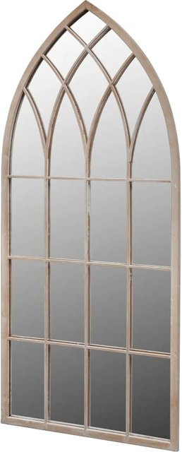 Rustikaler Garten-Spiegelbogen von Yiwydaa in Braun aus Metall und Glas, Breite: 50 cm, Höhe: 115 cm - Bild 1