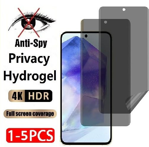 Privatsphäre Hydrogel Schutzfolie für Realme GT 2 Pro Master Explorer Edition, 9H Anti-Spy Displayfolie, transparent - Bild 1