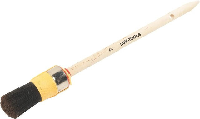 LUX-TOOLS Profi Ringpinsel für Lacke und Kunstharz, rund, Farbe: Natur, Breite: 25 mm - Bild 1