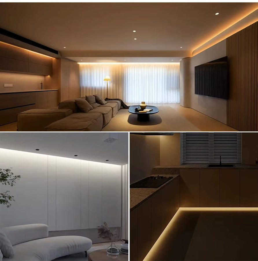 YSRSAI Tuya Smart WiFi COB LED-Lichtleiste Warmweiß, 12V Schrankbeleuchtung für Möbel, kompatibel mit Amazon Alexa und Google Assistant - Bild 6