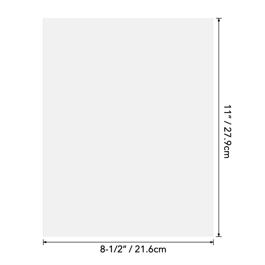 30 Blatt transparentes Pergamentpapier für Bastelarbeiten und Zeichnungen, B/H: 21,6 x 27,9 cm - Bild 2