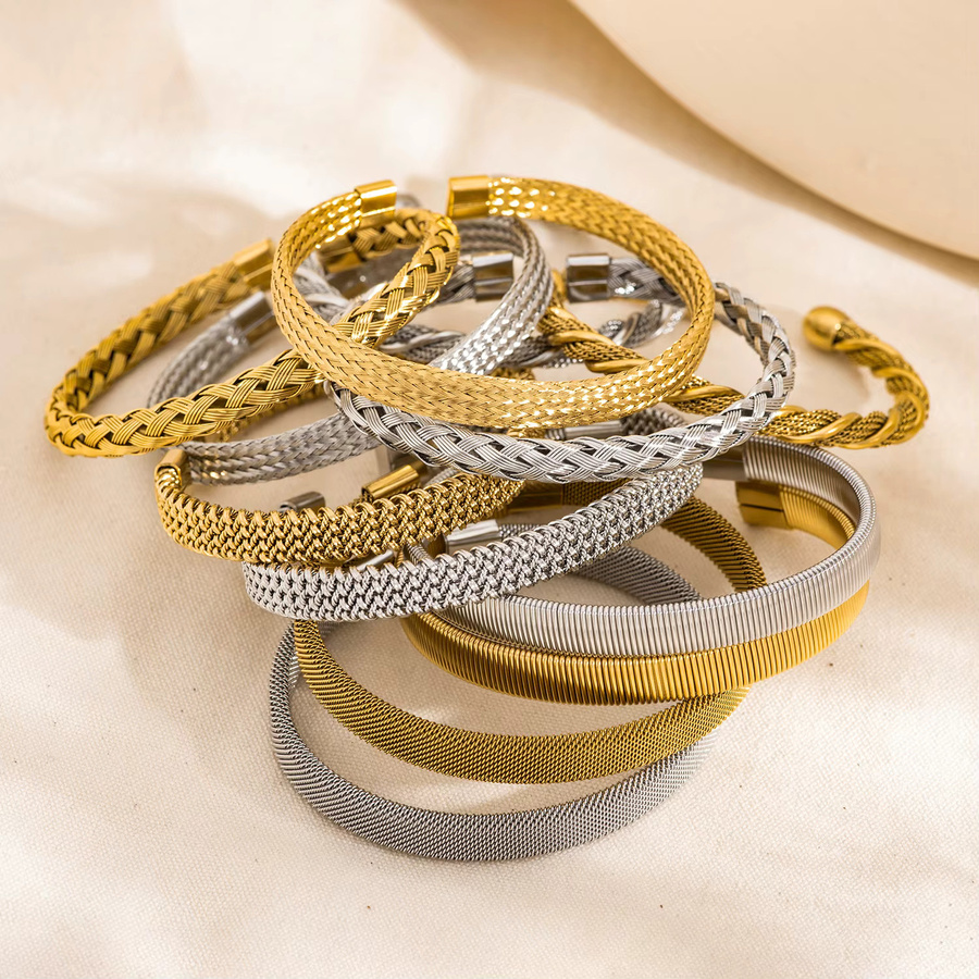UHBINYCA Armband, 18 Karat vergoldeter Edelstahl, Damen - Bild 3